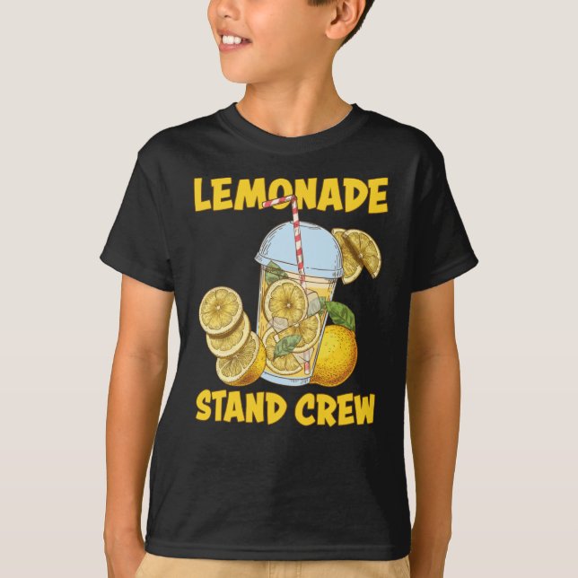 T-shirt Lemonade Stand Crew Lemon Juice Été Rafraîchissant (Devant)