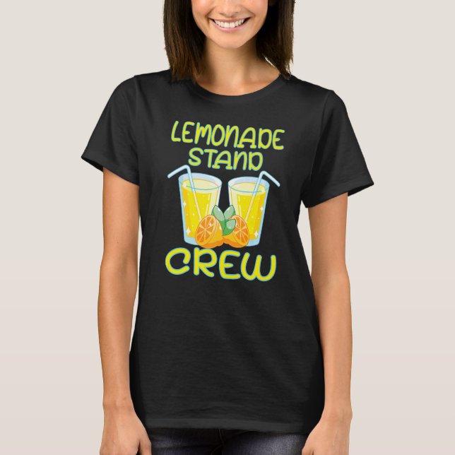 T-shirt Lemonade Stand Crew Security Boss Lemons Juice (Devant)