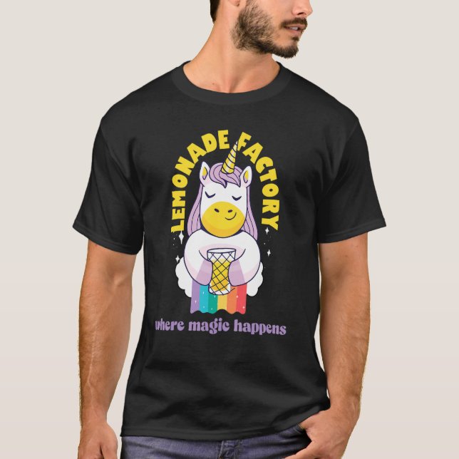 T-shirt Lemonade Stand Factory Magie Entrepreneur Enfants  (Devant)