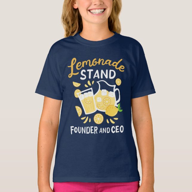 T-shirt Lemonade Stand Fondateur PDG Propriétaire de petit (Devant)