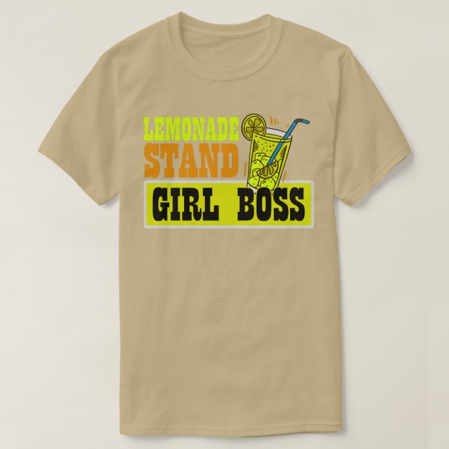 T-shirt Lemonade Stand Girl Boss Funny Lemon Juice Busines (Design devant)