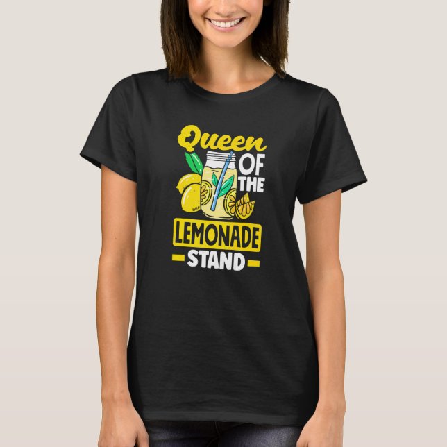 T-shirt Lemonade Stand Lemon Juice Store Queen Of The Lemo (Devant)