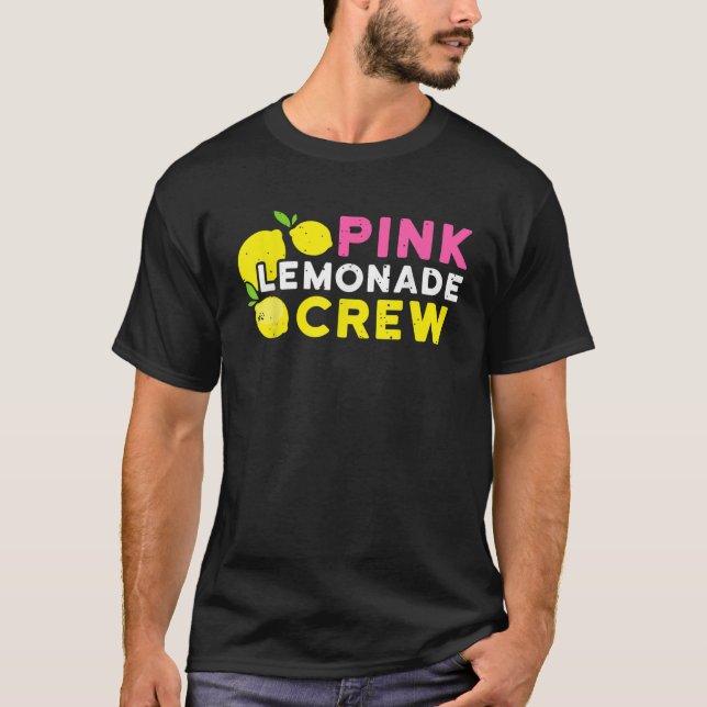 T-shirt Lemonade Stand Pink Lemonade Crew Fruit Été Lem (Devant)