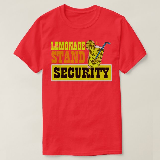 T-shirt Lemonade Stand Security Funky Lemon Juice Business (Design devant)