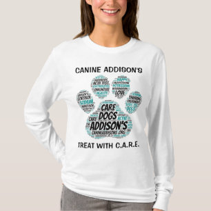 T-shirt L'Empreinte de patte de Canine Addison, le White T