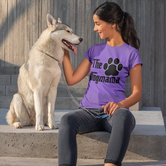 T-shirt L'empreinte de patte de chien drôle Dogmama (Créateur téléchargé)