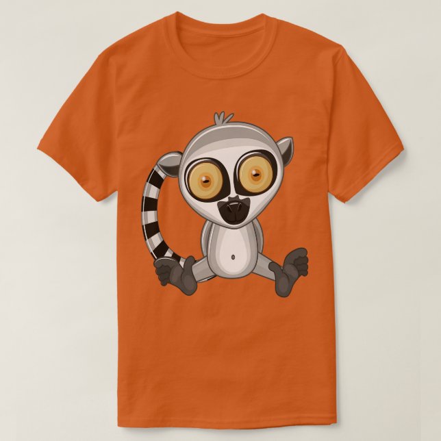 T-shirt Lémur Cute Kawaii toon 2 (Design devant)