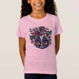 T-Shirt Lémur floral doux