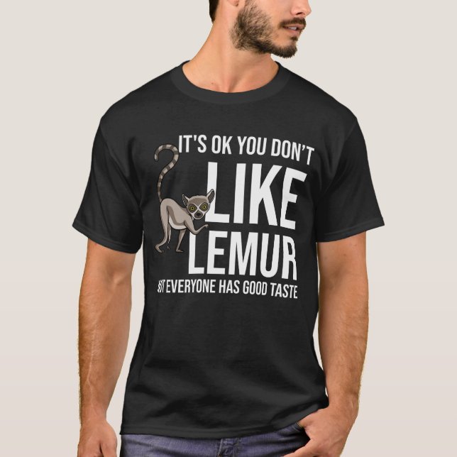 T-shirt Lemur Madagascar Cadeau Funny Monkey Animal Tail (Devant)
