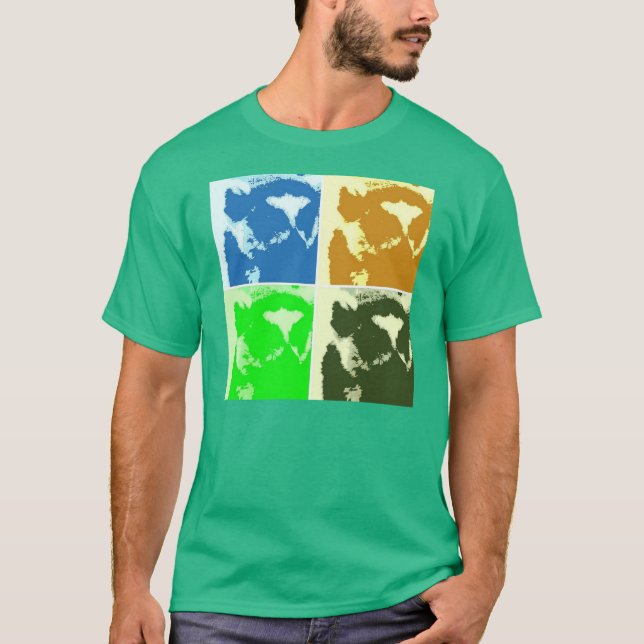 T-shirt Lemur Pop Art (Devant)