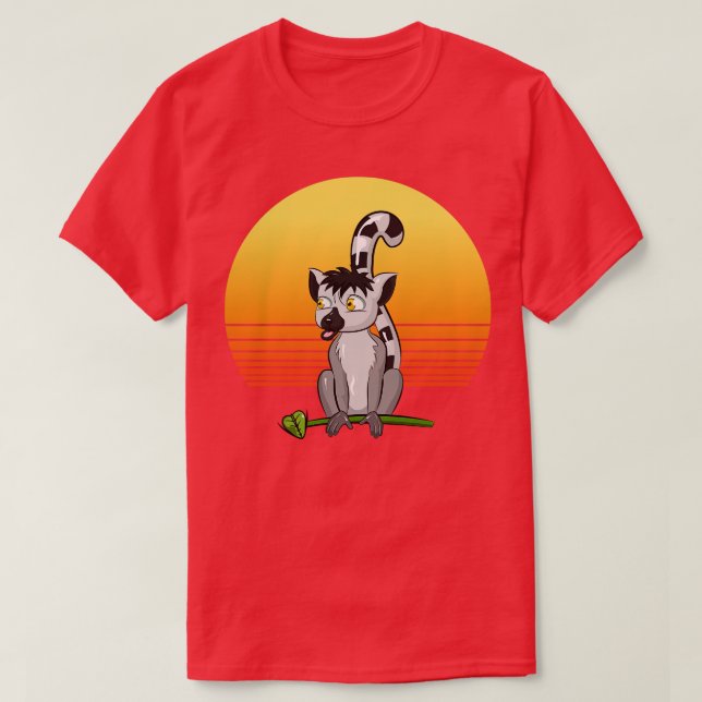T-shirt Lemur Retro (Design devant)