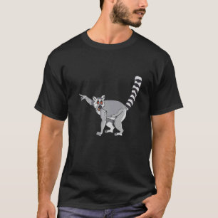 T-shirt Lemur Ring Tail Cute Primate
