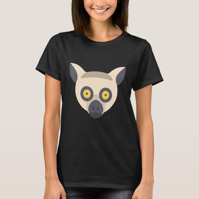 T-shirt Lemur  Ring Tailed Cute Primate 2 (Devant)