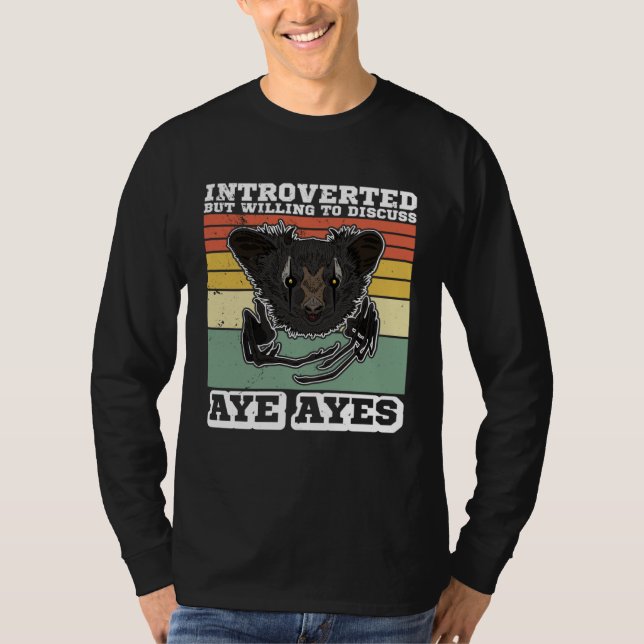 T-shirt Lémuriens Primates Aye Aye Madagascar  9 (Devant)