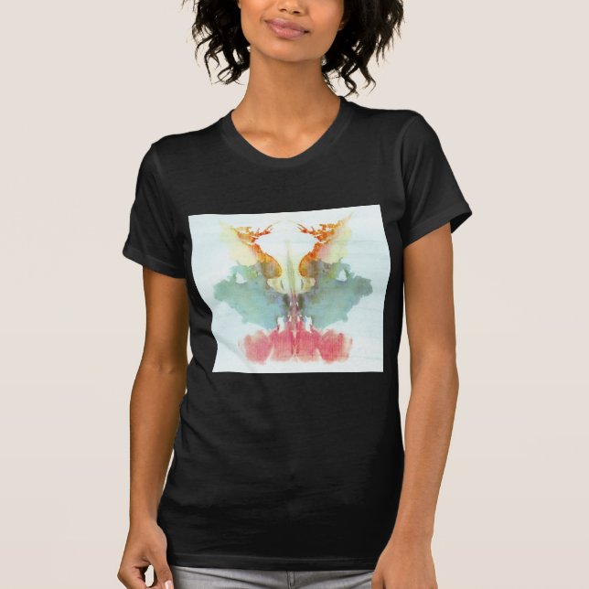 T-shirt L'encre d'essai de Rorschach éponge l'humain du (Devant)