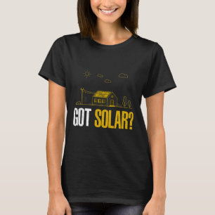 T-shirt L'énergie solaire a des panneaux solaires amusant