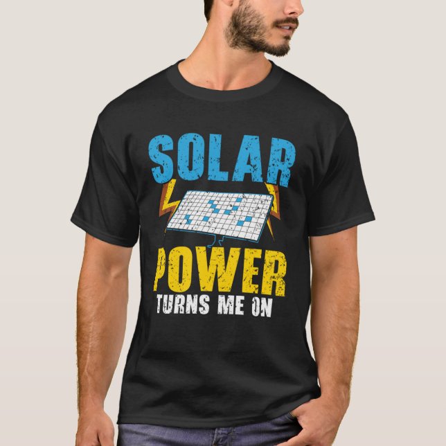 T-shirt L'énergie solaire me transforme en énergie renouve (Devant)