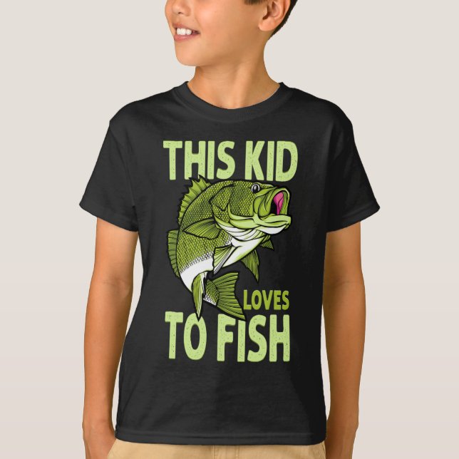 T-shirt L'Enfant Aime Pêcher Les Enfants (Devant)