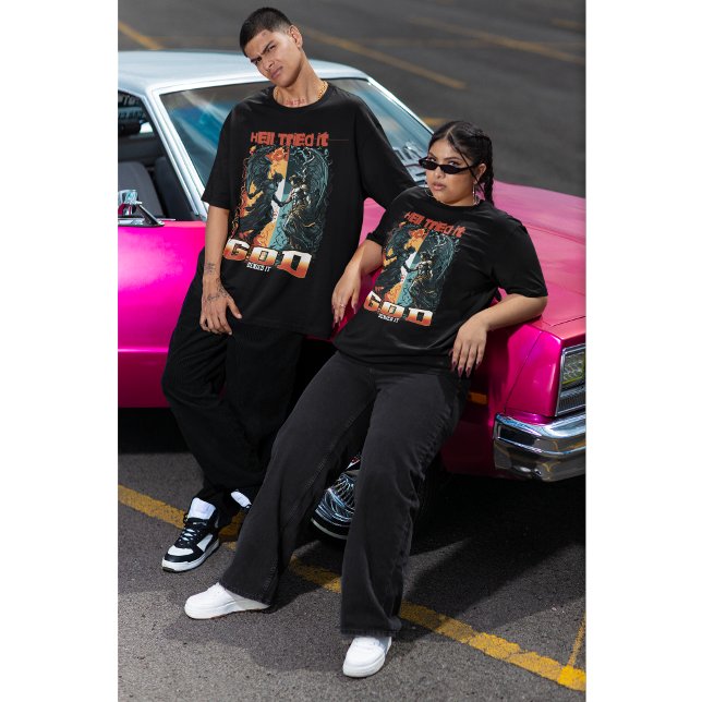 T-shirt L'Enfer A Essayé Dieu L'A Refusé La Foi Chrétienne (Créateur téléchargé)