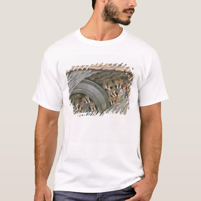 T-shirt L'enfer de Dante avec un commentaire (Devant)