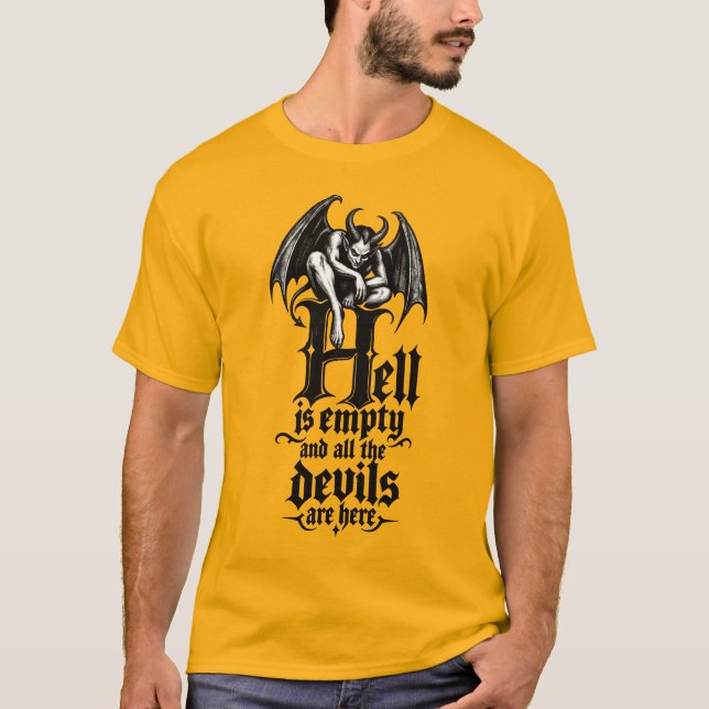 T-shirt L'enfer est vide  (Devant)