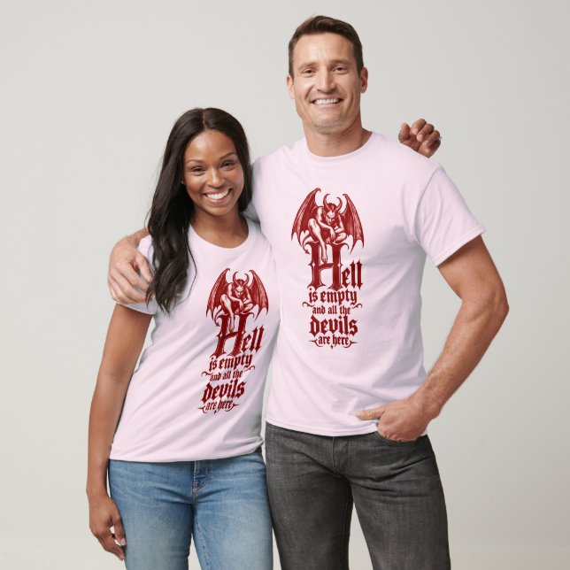 T-shirt L'enfer est vide  (Unisexe)