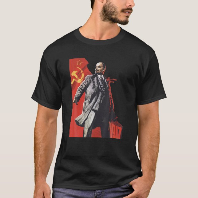 T-shirt Lénine Forever Union soviétique URSS Russie Retro  (Devant)