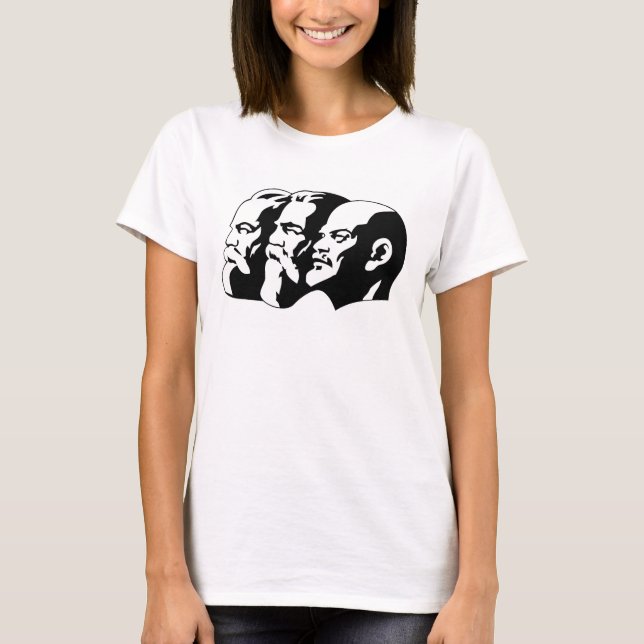 T-shirt Lénine, Marx, Engels, Union soviétique, Communisme (Devant)