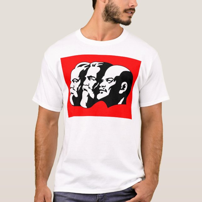 T-shirt Lénine, Marx, Engels, Union soviétique, Communisme (Devant)