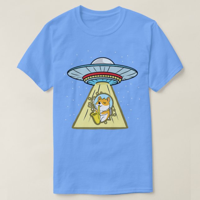T-shirt L'enlèvement de Corgi Astronaut Saophone (Design devant)