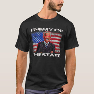 T-shirt L'Ennemi D'Etat Trump Cite Le Patriotique Américai