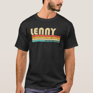 T-shirt LENNY Nom Personnalisé Funny Retro Vintage Birthd