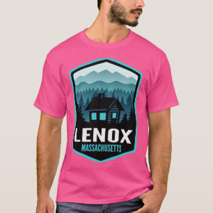 T-shirt Lenox Massachusetts Cabine de la ville de montagne
