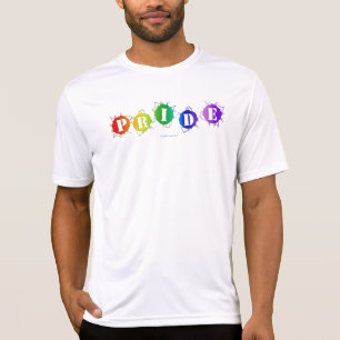 T-shirt L'enseigne de fierté aux couleurs de l'arc-en-ciel