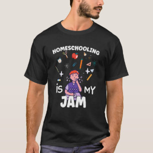T-shirt L'enseignement à domicile est ma confiture Cool L'