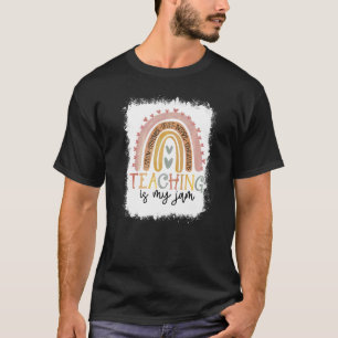 T-shirt L'Enseignement De L'Arc-En-Ciel Bleu Est Mon Ensei