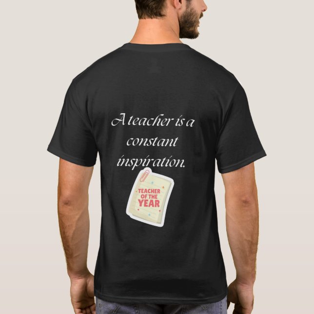 T-shirt L'enseignement est ma superpuissance NOIR (Dos)