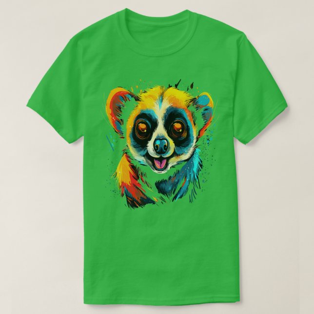 T-shirt Lent Loris Souriant (Design devant)