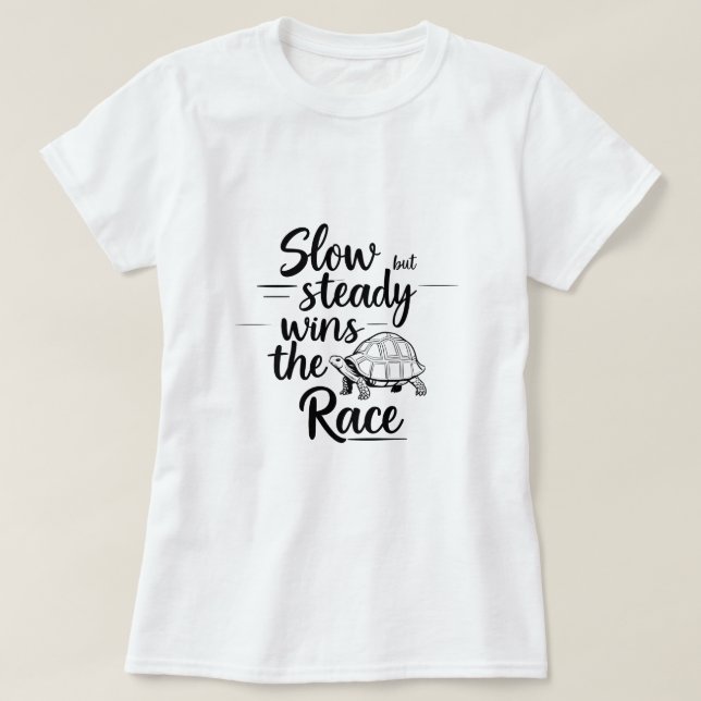 T-shirt Lente Mais Régulière Gagne La Course - Femmes Moti (Design devant)