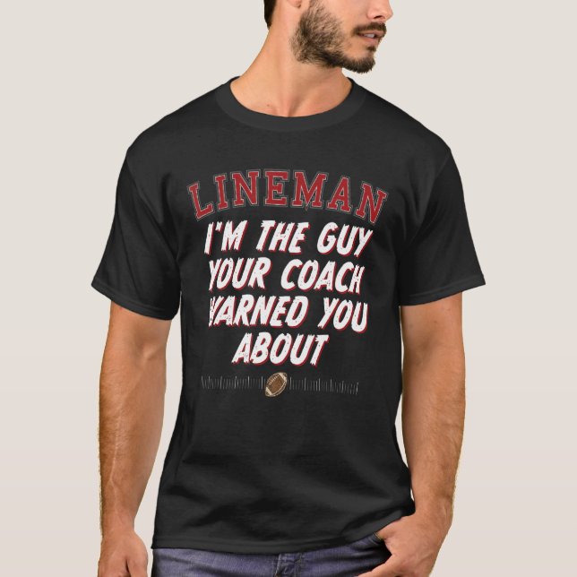 T-shirt L'entraîneur Vous A Averti Citation De L'Agent De  (Devant)