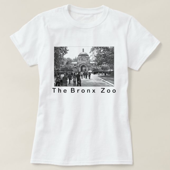 T-shirt L'entrée de zoo de Bronx (Design devant)