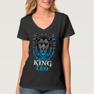 T-shirt Leo Anniversaire King Leo Zodiac Anniversaire Part