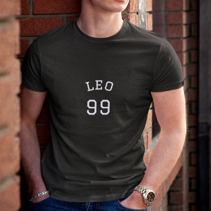 T-shirt Leo   Anniversaire noir