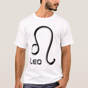 T-shirt LEO, Conception abstraite du signe zodiaque,