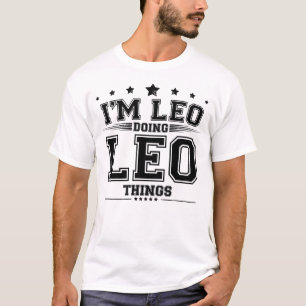 T-shirt Leo fait des choses à Leo