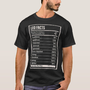 T-shirt Leo Faits Vêtements Pour Hommes Et Femmes Drôle Zo