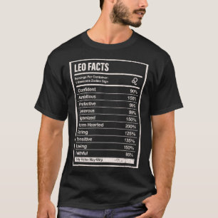 T-shirt Leo Faits Vêtements Pour Hommes Et Femmes Drôle Zo
