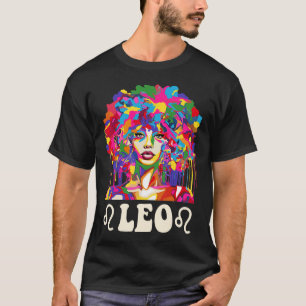 T-shirt Léo Fille Noire Afro-Américaine Femme Art Annivers