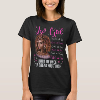 T-shirt Leo Girl Reine noire Zodiac Anniversaire Afro Natu