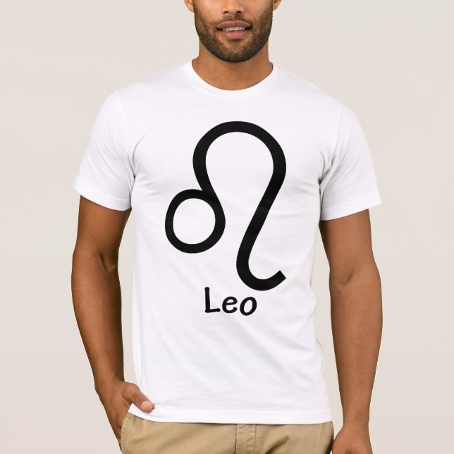 T-shirt Leo, Horoscope, symbole, astrologie (Devant)
